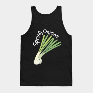 Hand Drawn Spring Onions Minimal Tank Top